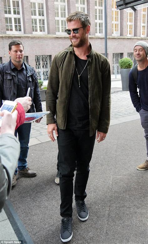 chris hemsworth steps out in hamburg amid tour for the huntsman winter