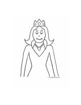 Coloring Royalty Queen Pages sketch template