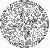 Coloring Christmas Pages Mandala Popular Adult sketch template