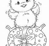 Easter Coloring Chick Chicks Pages Getcolorings sketch template