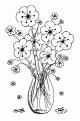 Colorir Vases Coloringpagesonly Imprimir Adults sketch template