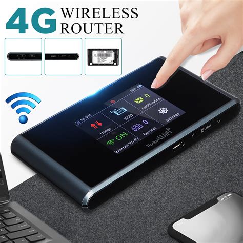 portable  wifi router mobile hotspot wireless router support sim card