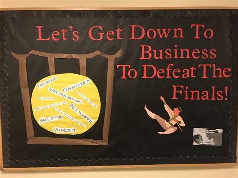 let s get down to business mulan themed ra bulletin board