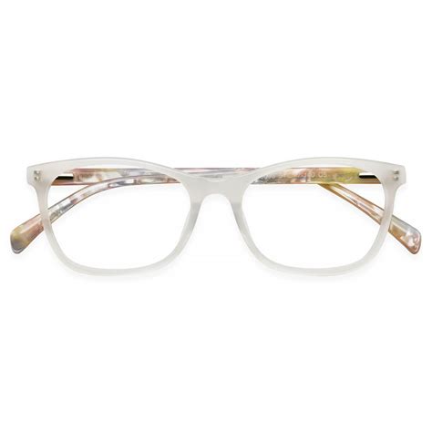 H5093 Rectangle White Eyeglasses Frames Leoptique