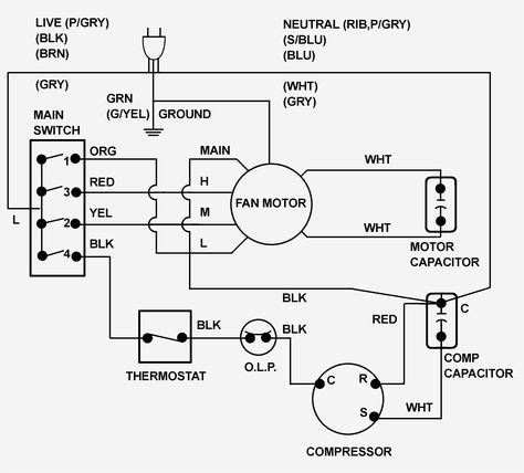 lg window ac wiring diagram