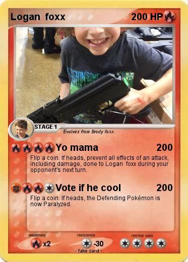 Pokémon Logan Foxx Yo Mama My Pokemon Card