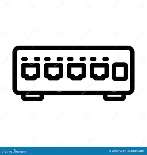 ethernet switch icon stock vector illustration  broadband