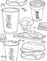 Mcdonalds Delight Mcmuffin Mccafe sketch template