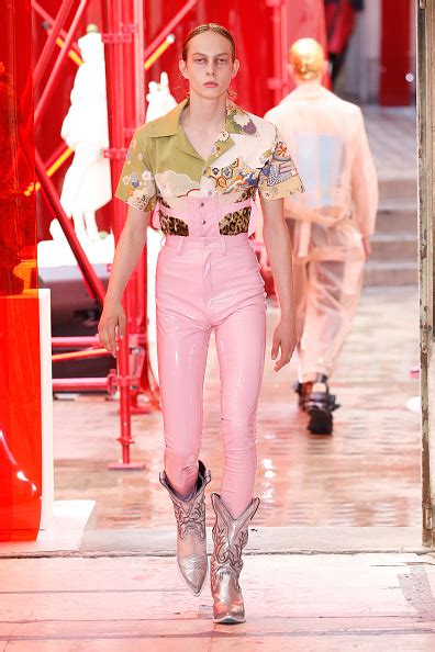 Male Models Wear Provocative Corsets At Paris Fashion Show