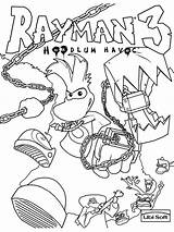 Rayman Kleurplaten sketch template