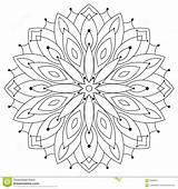Mandala Coloring Ethnic Adults East Round Dreamstime sketch template