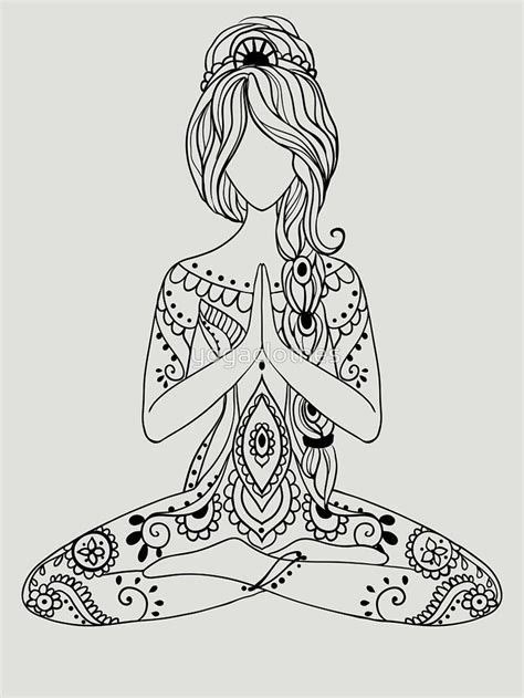 yoga  meditation coloring book  adults  yoga meditation tattoo yoga drawing yoga art