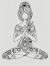 Meditation Ausmalen Chakras Yogaclothes Pinnwand Tahmino sketch template