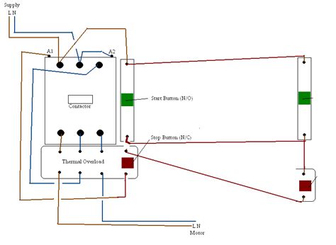 phase contactor wiring diagram start stop robhosking diagram