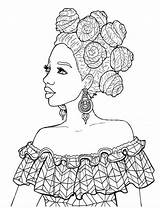 African Adults Fashions Mulher Colorir Coloriage Negras Meninas Alisha Willis Copics Africano Omeletozeu sketch template