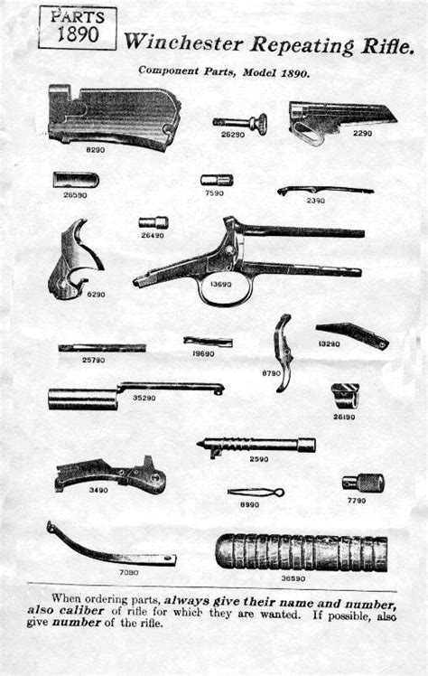parts   model    winchester rifles