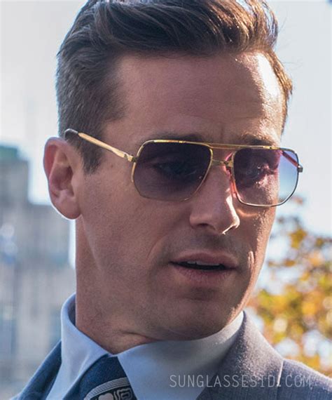 gold sunglasses armie hammer on the basis of sex
