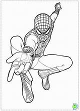Coloring Spiderman Dinokids sketch template