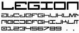 Legion Font Fonts Pickafont sketch template