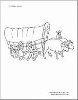Coloring Wagon Covered Schooner La Pages Abcteach Boom Town Printable 304px 23kb Cache1 sketch template