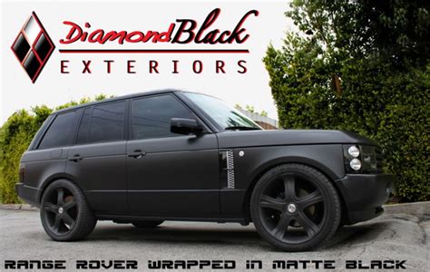 Range Rover Hse Wrapped In Matte Black Diamond Black