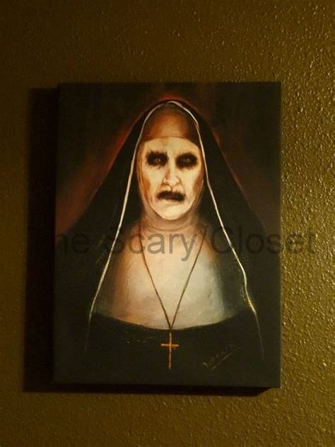 The Conjuring 2 Nun Painting By Thescarycloset On Etsy