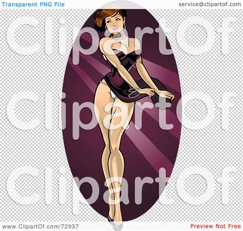 royalty free rf clipart illustration of a sexy dancing pinup woman in