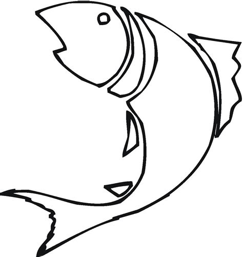 fish drawing outline clipart
