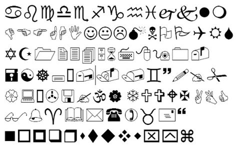 symbol fonts  graphic print designers