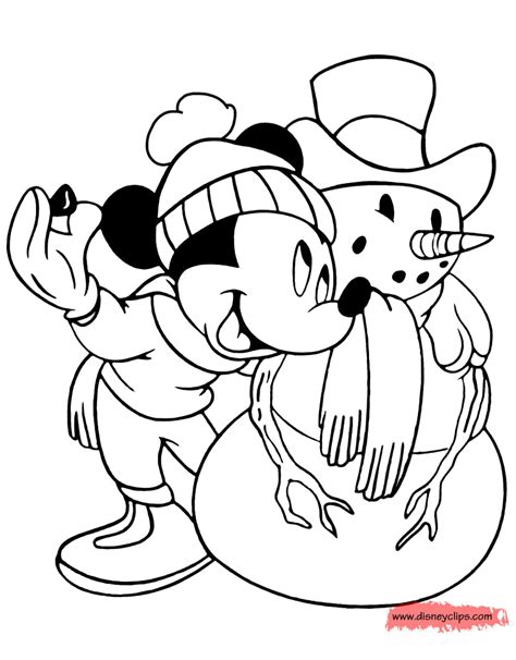 mickey mouse winter coloring pages disneyclipscom