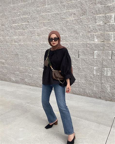 pin by ellina agnes on sɪᴍᴘʟᴇ ʜɪᴊᴀʙ ᴏᴜᴛғɪᴛ hijab style casual ootd