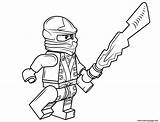 Ninjago Coloring Cole Lego Pages Printable sketch template