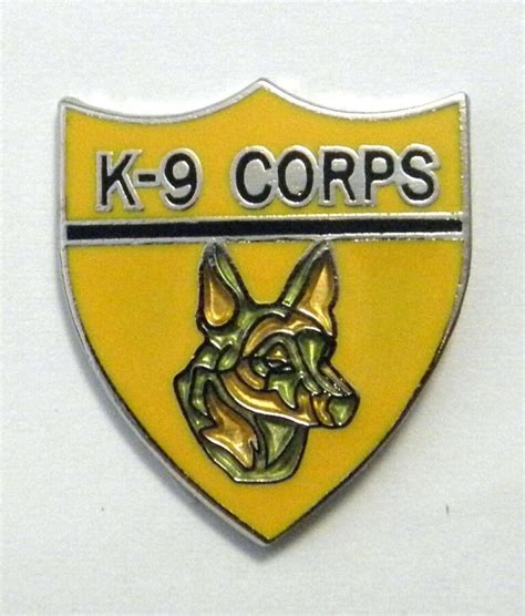 united states army military k9 corps k 9 lapel pin 1 inch