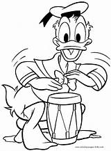 Coloring Pages Duck Donald Disney Printable Color Daisy Kids Sheets Found Sheet sketch template