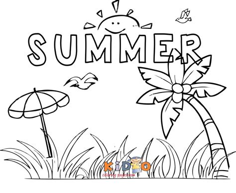 summer season coloring pages coloring pages