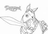 Maximus Raiponce Cheval Rapunzel Tangled sketch template