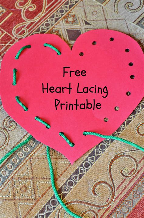 heart lace  trace printable surviving
