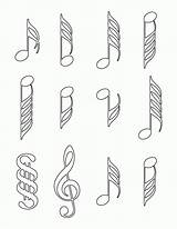 Notes Coloring Musical Pages Music Note Clipartpanda Popular Clipart sketch template