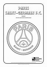 Coloring Paris Germain Saint Logo Pages Soccer Logos Clubs Psg Cool City Club Fc Print Template Kids Ligue Templates sketch template