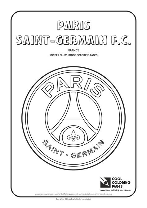 cool coloring pages paris saint germain fc logo coloring page cool