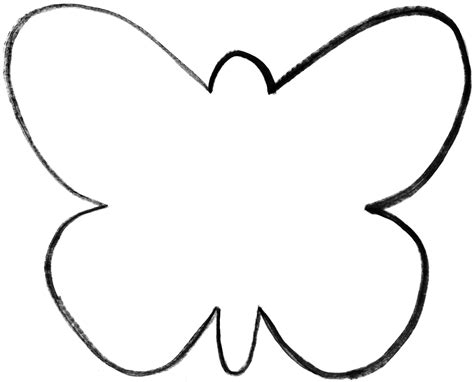 butterfly template printable coloring pages  kids   adults