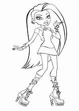 Venus Monster High Coloring Pages Getcolorings sketch template