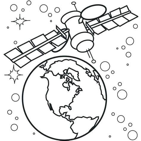 space coloring pages printable