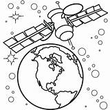 Space Coloring Pages Printable Station Outer sketch template