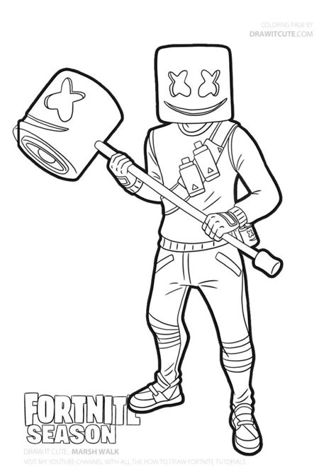 coloriage fortnite ikonik coloring pages
