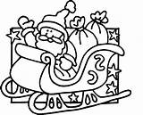 Sleigh Santa Coloring Drawing Pages His Claus Sitting Getdrawings Horse Colouring Clipartmag Drawings Paintingvalley Kids Sled sketch template
