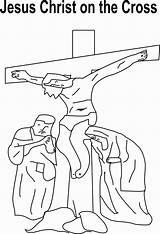 Jesus Cross Coloringhome sketch template