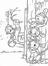 Coloring Duck Donald Pages Hunter Louie Dewey Huey Ducktales Naughty Baby Kids Disney Ducks Printable Color Tales Colouring Print Supercoloring sketch template