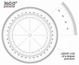 Protractor Printable Degree Visual Geometry Math Aids Cool sketch template