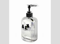 Penguins Soap Pump Dispenser Clear Liquid in Transparent Acrylic